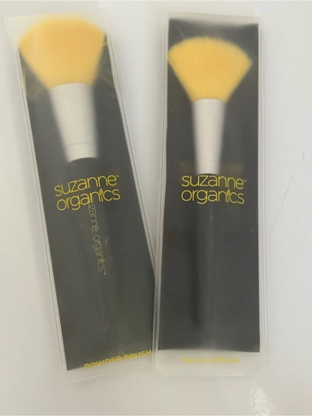 Suzanne Organics Yellow-Tipped Powder & Blush Brushes (Set of 2)